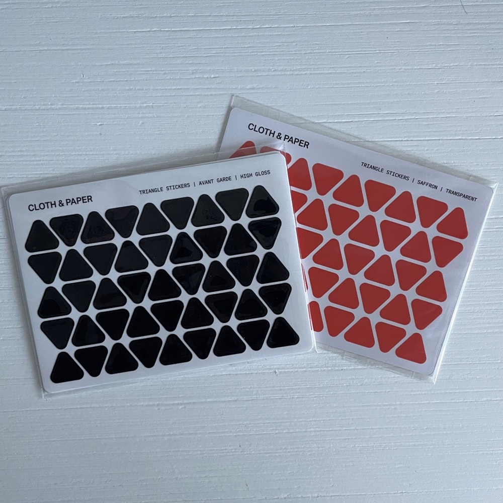 Cloth & Paper Triangle Stickers